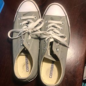 Khaki Green Converse All Stars